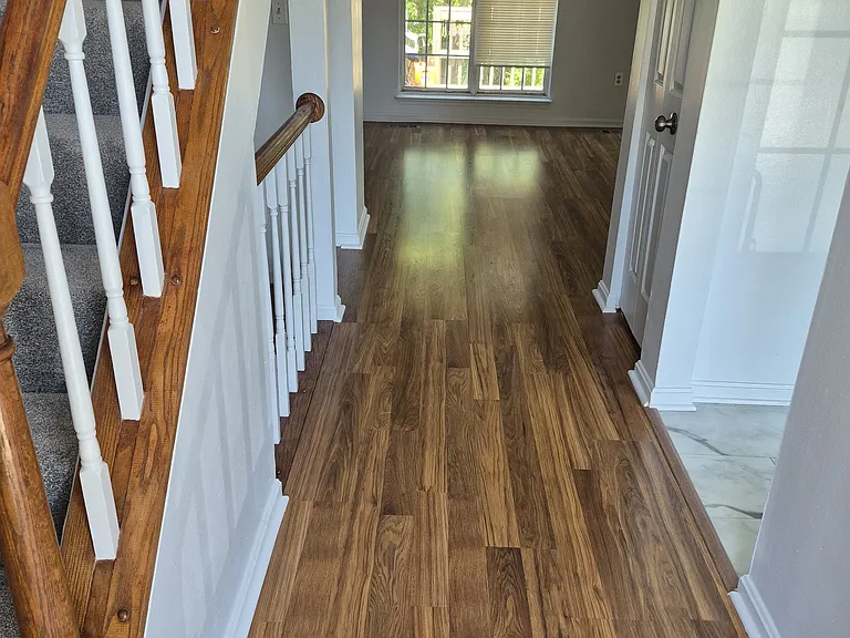 Hallway to living room/dining room