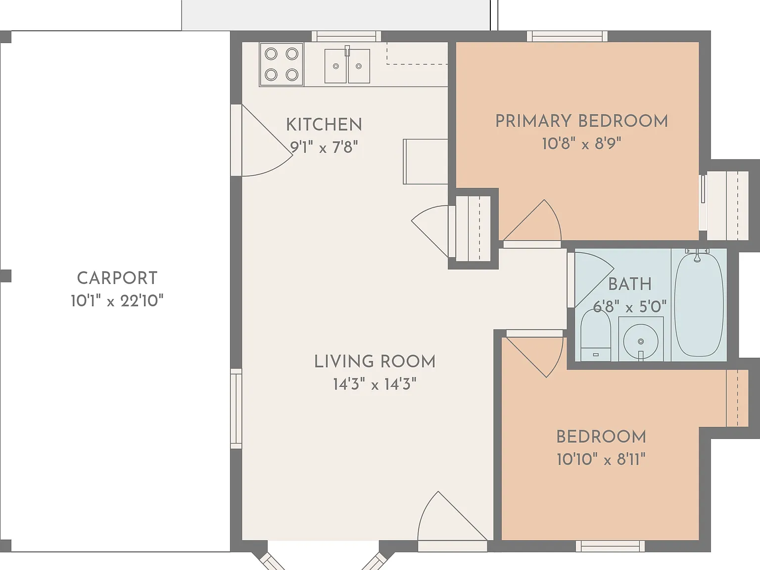 1 bed, $545 — Photo 2