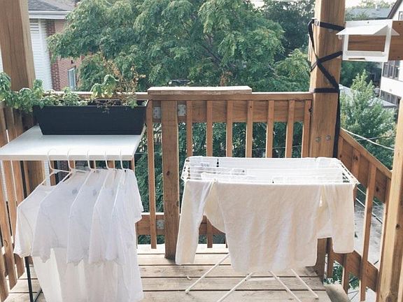 small back deck area