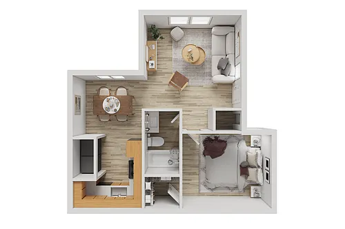 Floor plan 1X1