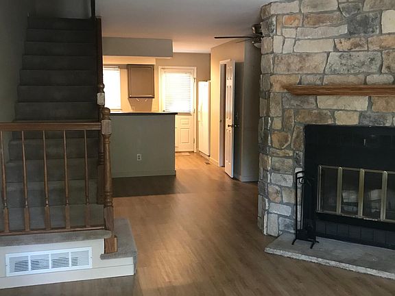 looking into dining room then kitchen