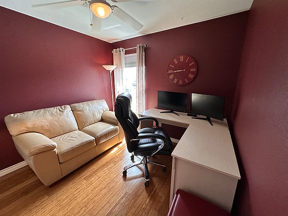 Dedicated Office Space with dual monitors for use