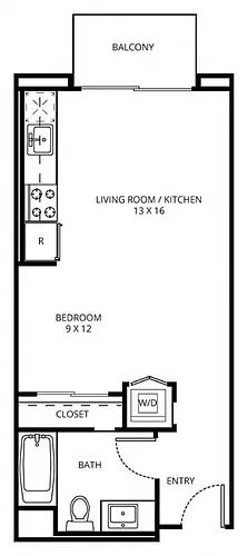 Floor plan Studio A-3
