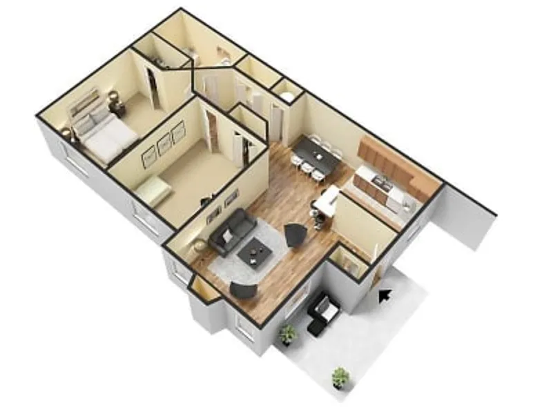 Floor plan B1 The Stovall