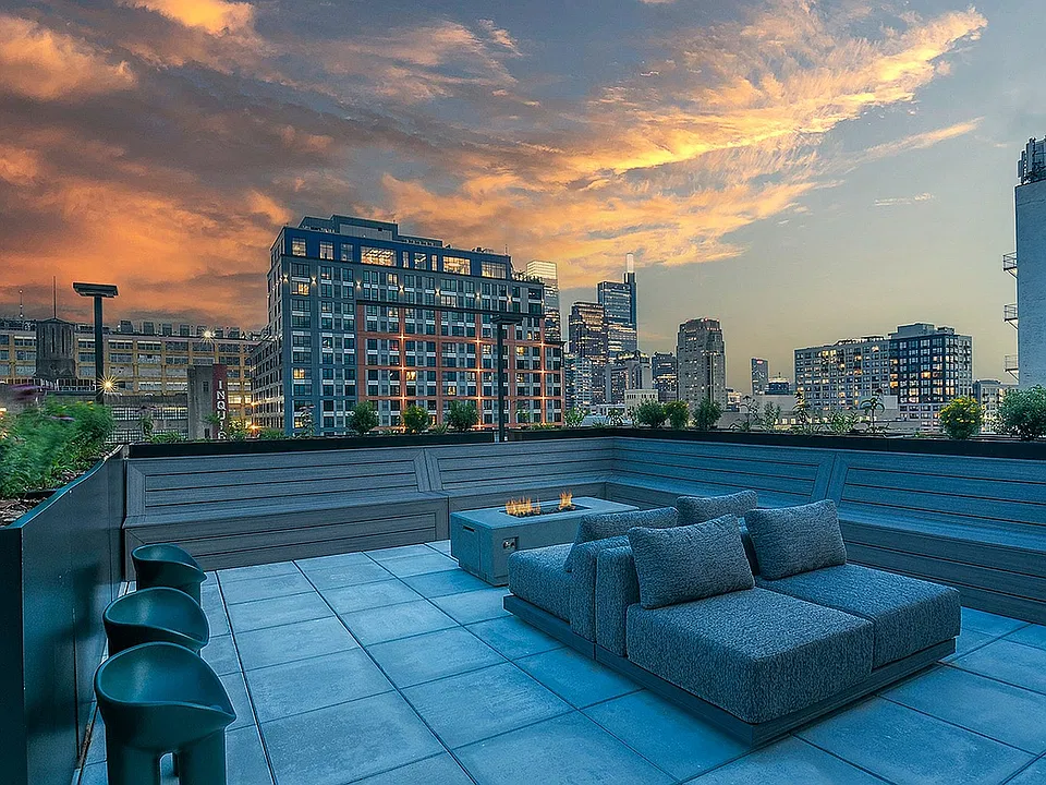 Rooftop Lounge at Dusk