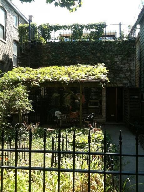 Beautiful front garden set back from street