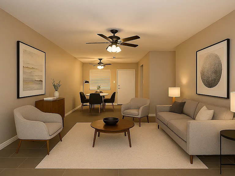 Virtually Staged Living Area