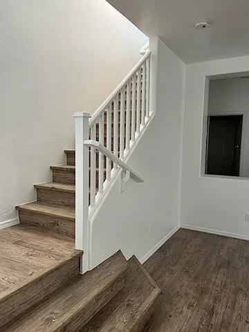 LPV flooring on stairs and landing.