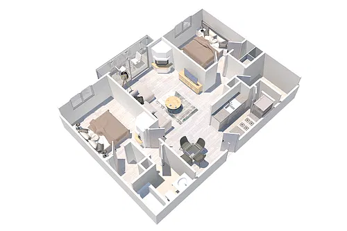 Floor plan Two Bedroom