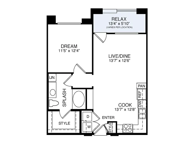 Floor plan 2A2 1-1