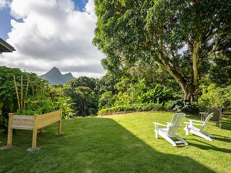 Upper yard of main house