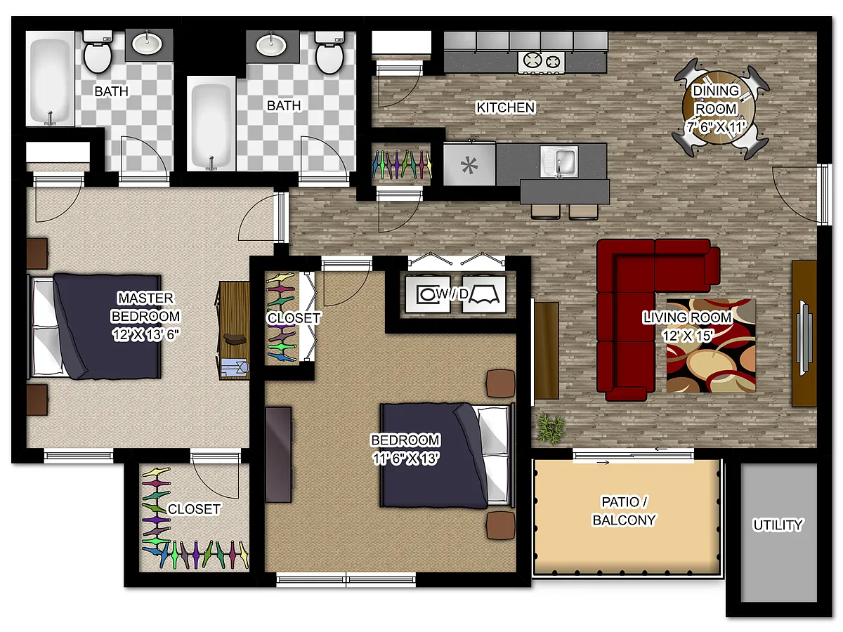 Floor plan 2BR
