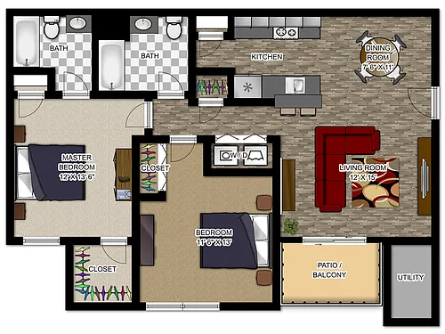 Floor plan 2BR