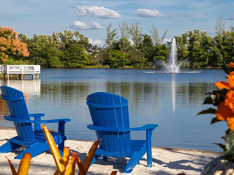 ake in the serene waterscape immersed in nature's beauty at our lakeside seating areas.