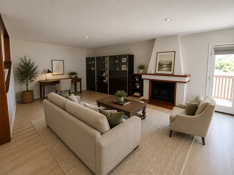Furnished living room space