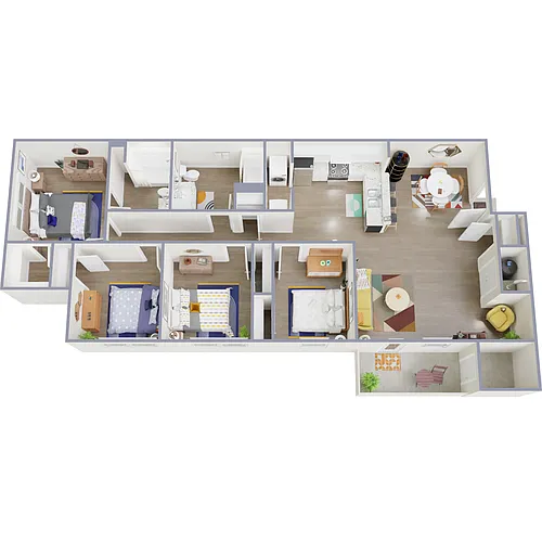 Floor plan 4 Bedroom