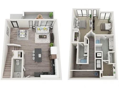 Floor plan Townhouse T2