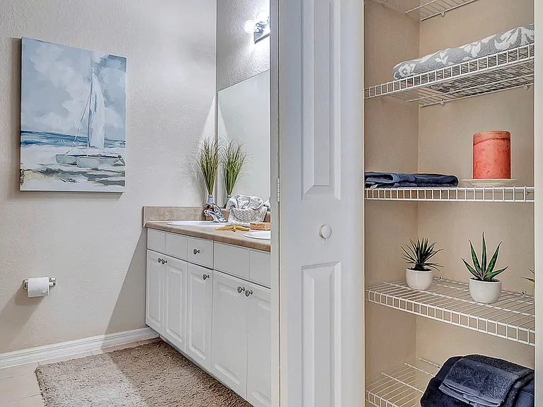 Spacious Primary Bathroom with Tile Flooring