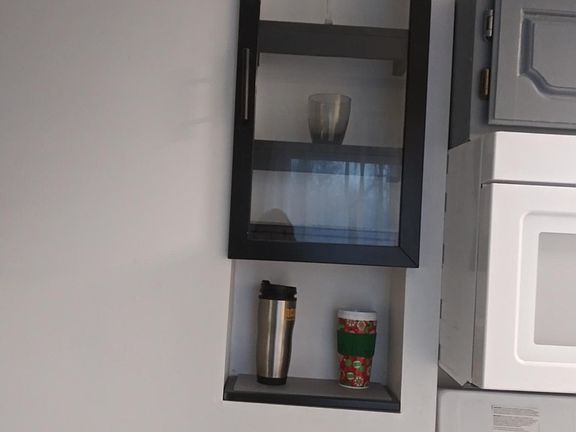 cute built-in display cabinet