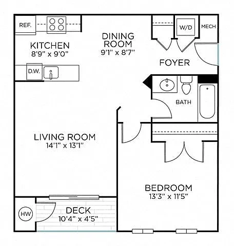 Floor plan Norbeck - R
