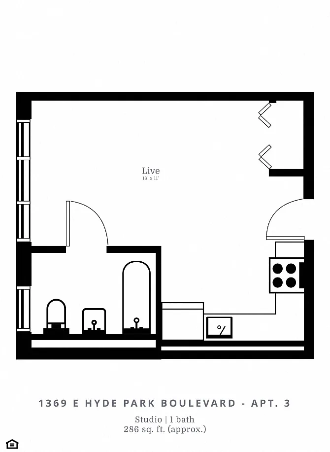 Floor plan Studio (A1)