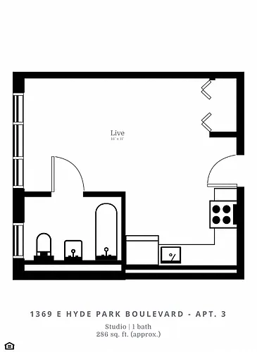 Floor plan Studio (A1)