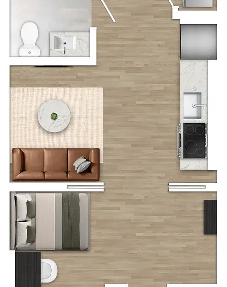 1 Bedroom - 1A 1 Bedroom - 1A