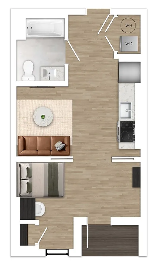 Floor plan 1A - 1X1
