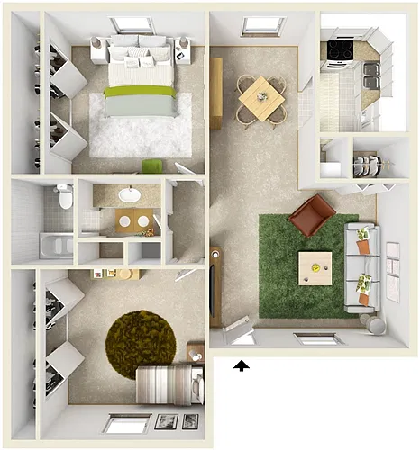 Floor plan Two Bedroom B