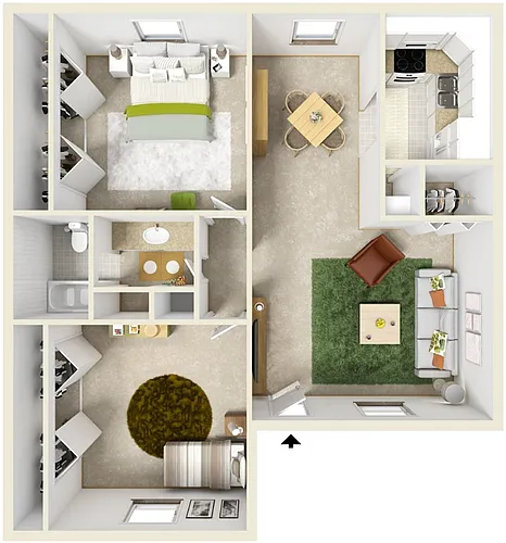 Floor plan Two Bedroom B