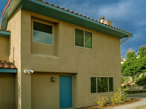 Front behind locked gate