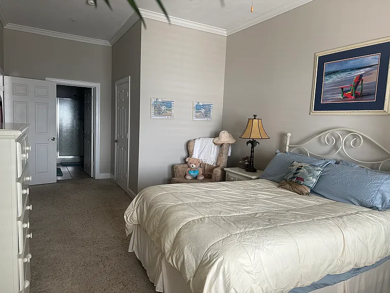Master bedroom and master bath ensuite