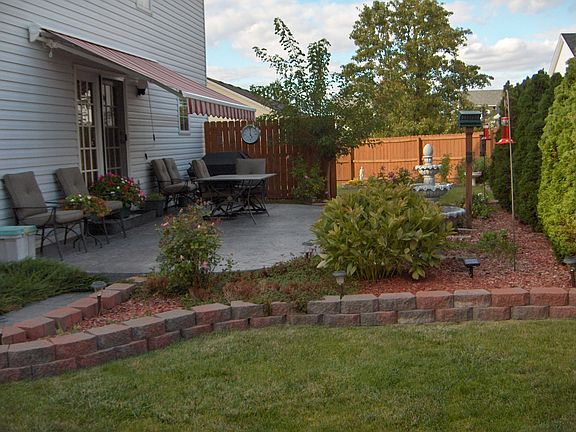 Back Patio With 12 X 14 Remote-Control Awning