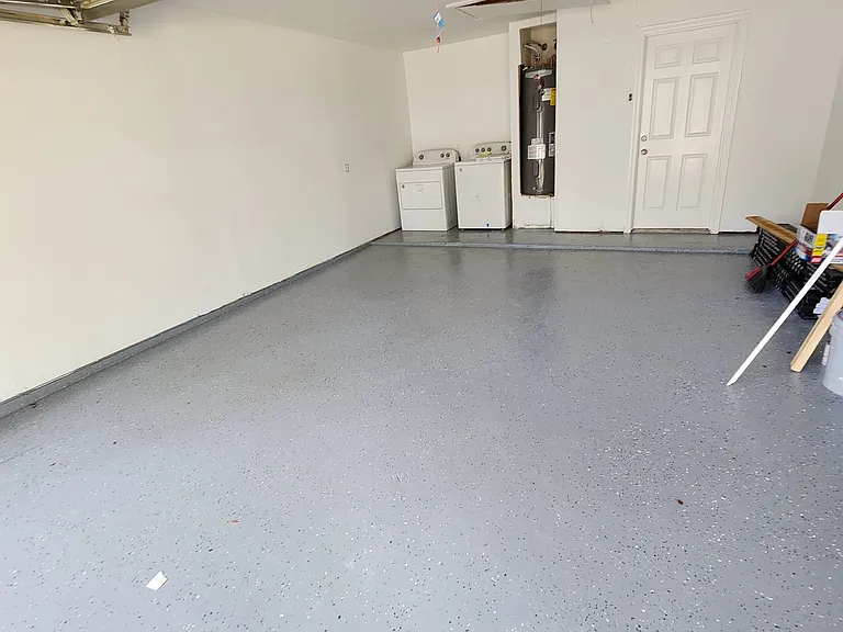 Apoxy floored Garage