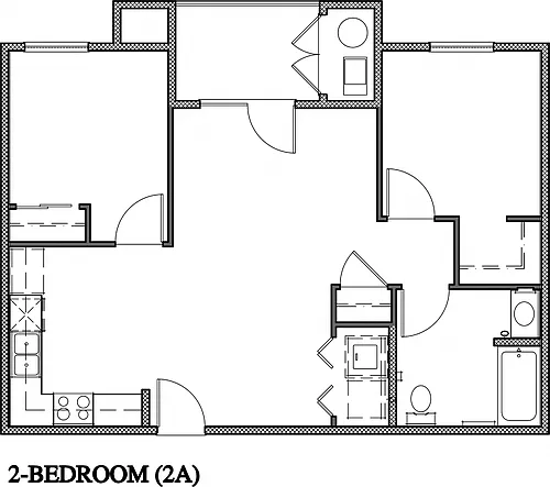 Floor plan Two Bedroom Type A