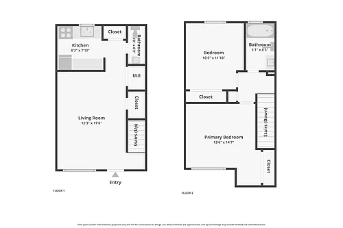 Floor plan 2 Bedroom