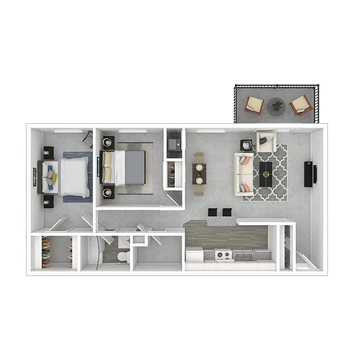 Floor plan Two Bedroom