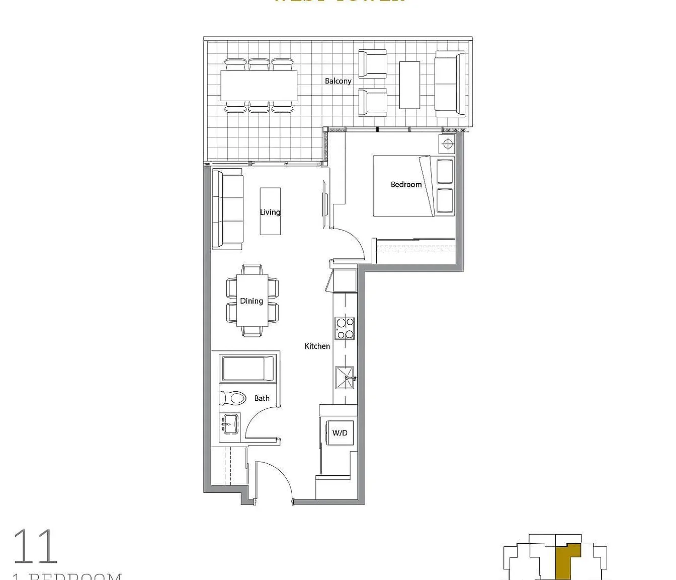 1 bed, $2,300 — Photo 3