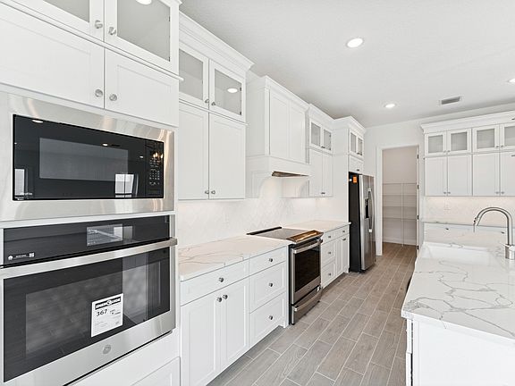 Kitchen with wall oven