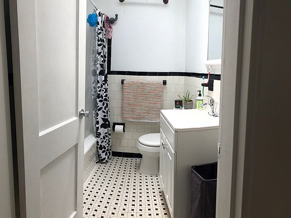 new bathroom with skylight