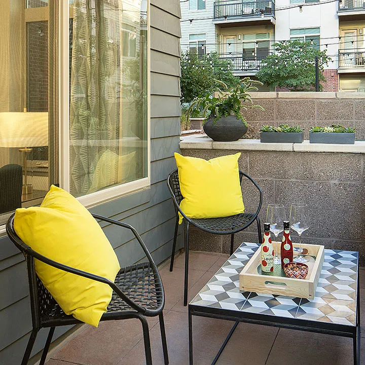 Private Apartment Patio/Balcony