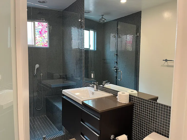 Expansive Bathroom and walk-in shower facility