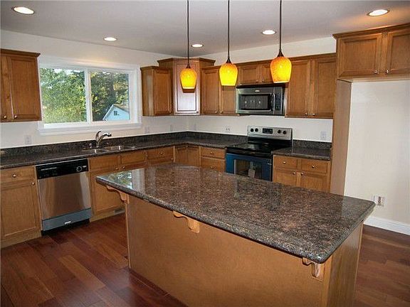 Kitchen with granite counters