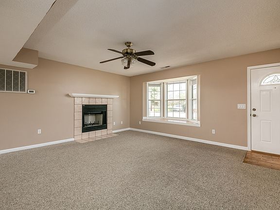 Fireplace in living room