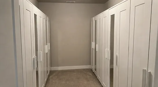 Master walk in closet