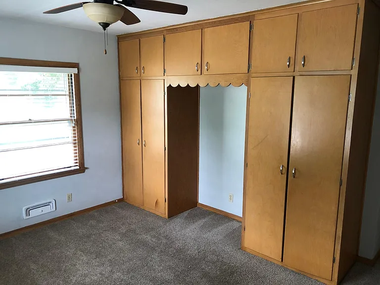 Lots of built-in storage and desk alcove for private study area in each bedroom
