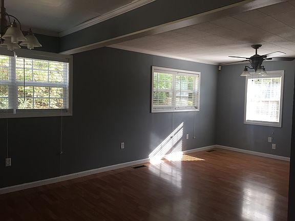Dining area into living room