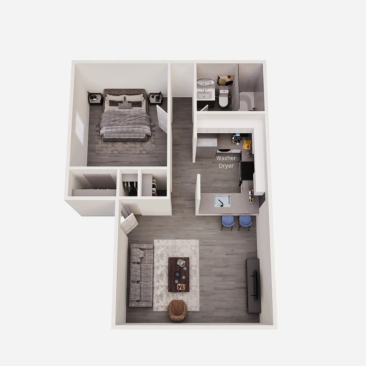 Floor plan 1x1R