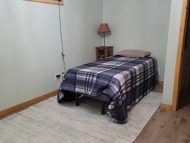 Bedroom two, single adjustable bed
