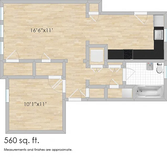 Floor plan 1026 Washington B